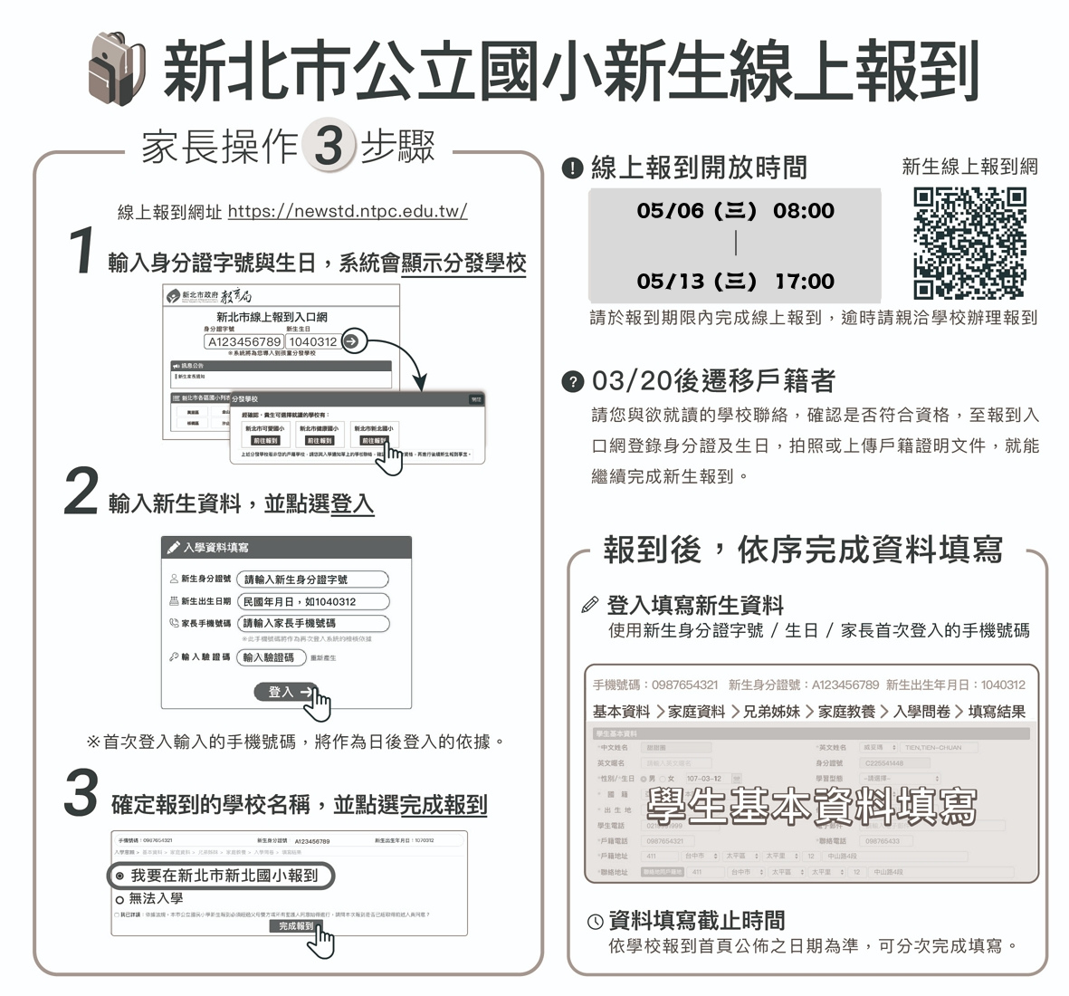 線上報到流程